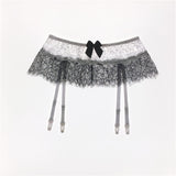 Lace Lingerie Skirt with Garter Belt
