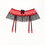 Lace Lingerie Skirt with Garter Belt