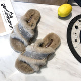 Glam Vibes Fur Lined Slippers