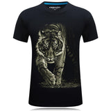 Tigre sulla camicia in preda