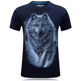 T-shirt graphique du pays des merveilles du loup blanc