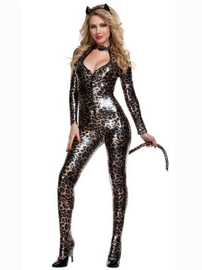 Costume da ghepardo sexy selvaggio di Halloween