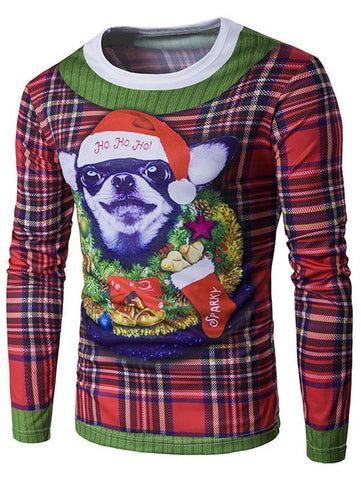 Christmas Dog Crew Neck Shirt - Theone Apparel