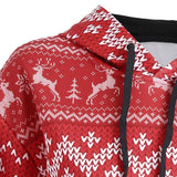 Christmas Reindeer And Snowflakes Hoodie - Theone Apparel