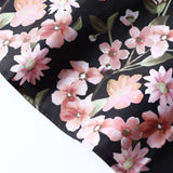 Cinched Flower Print Turtleneck Dress - Theone Apparel