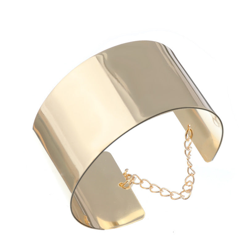 Classy Metallic Cuff Bracelet-Gold-Theone Apparel