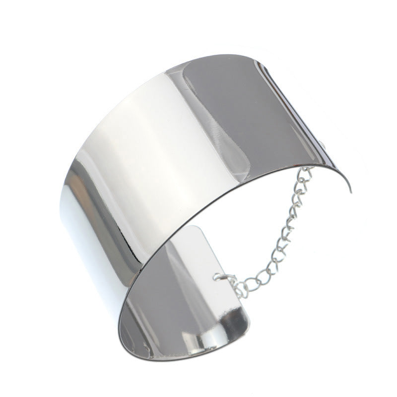 Classy Metallic Cuff Bracelet-Silver-Theone Apparel
