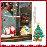 Cristmas Tree and Santa Wall Stickers - Theone Apparel