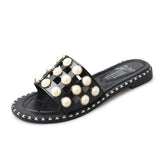 Daisy Dot Slip On Slider Sandals - Theone Apparel