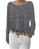 Slouchy Off Shoulder Casual Sweater