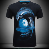 Dolphins Under Moonlight Shirt - Theone Apparel