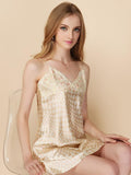 Dots & Florals Lingerie Slip Dress - Theone Apparel