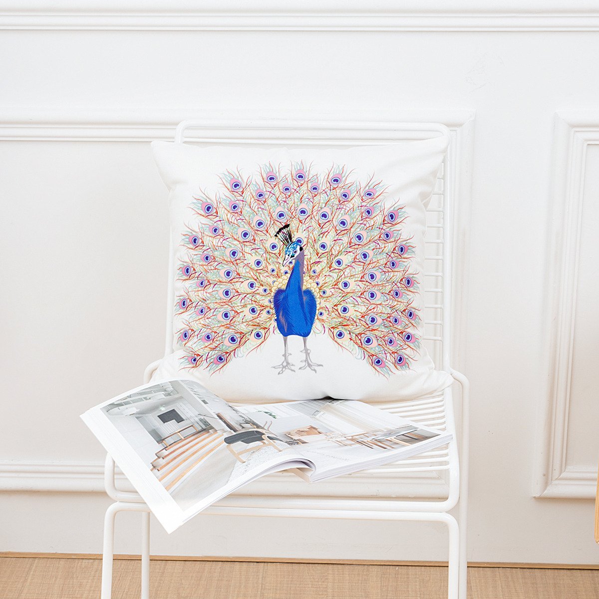 Feather Fascination Printed Pillow Covers - Theone Apparel