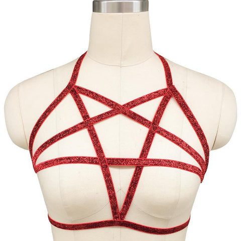 Five Star Open Bust Cage Bra