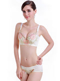 Floral Embroidery Comfort Fit Bra - Theone Apparel
