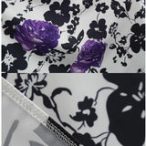 Flower Print Waist Tie Dress - Theone Apparel