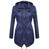 Full Zip Trench Coat Rain Jacket - Theone Apparel
