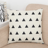 Geo Splice Triangle Print Pillow Covers