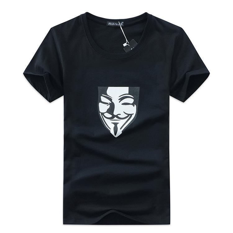 Guy Fawkes V for Vendetta Shirt-Black-Theone Apparel