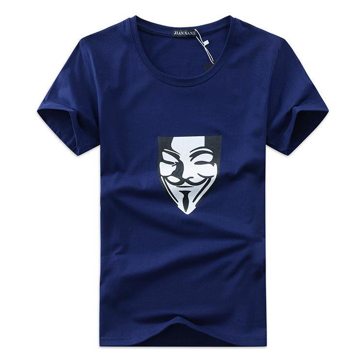 Guy Fawkes V for Vendetta Shirt-Dark Blue-Theone Apparel