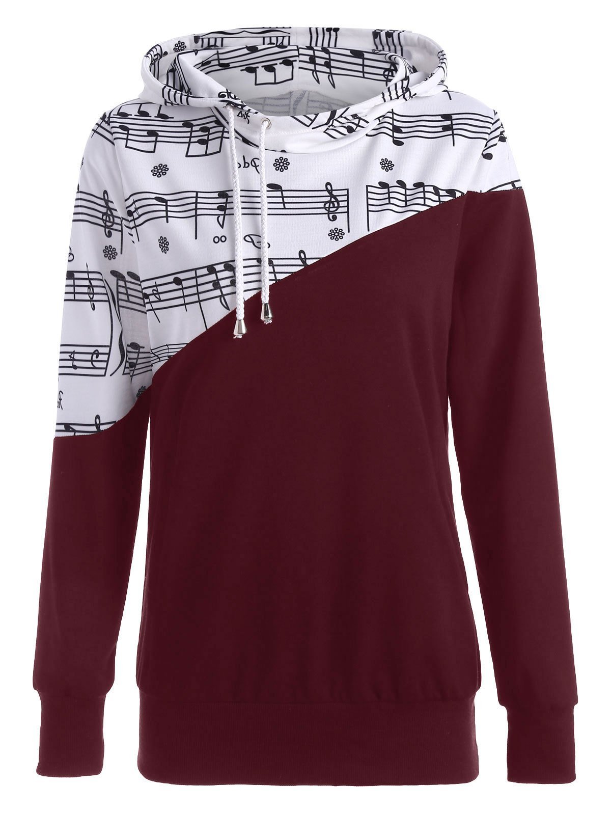 Half Time Music Note Sweater-Dark Red-Theone Apparel