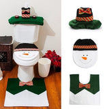 Conjunto de banheiro de Natal feliz do boneco de neve