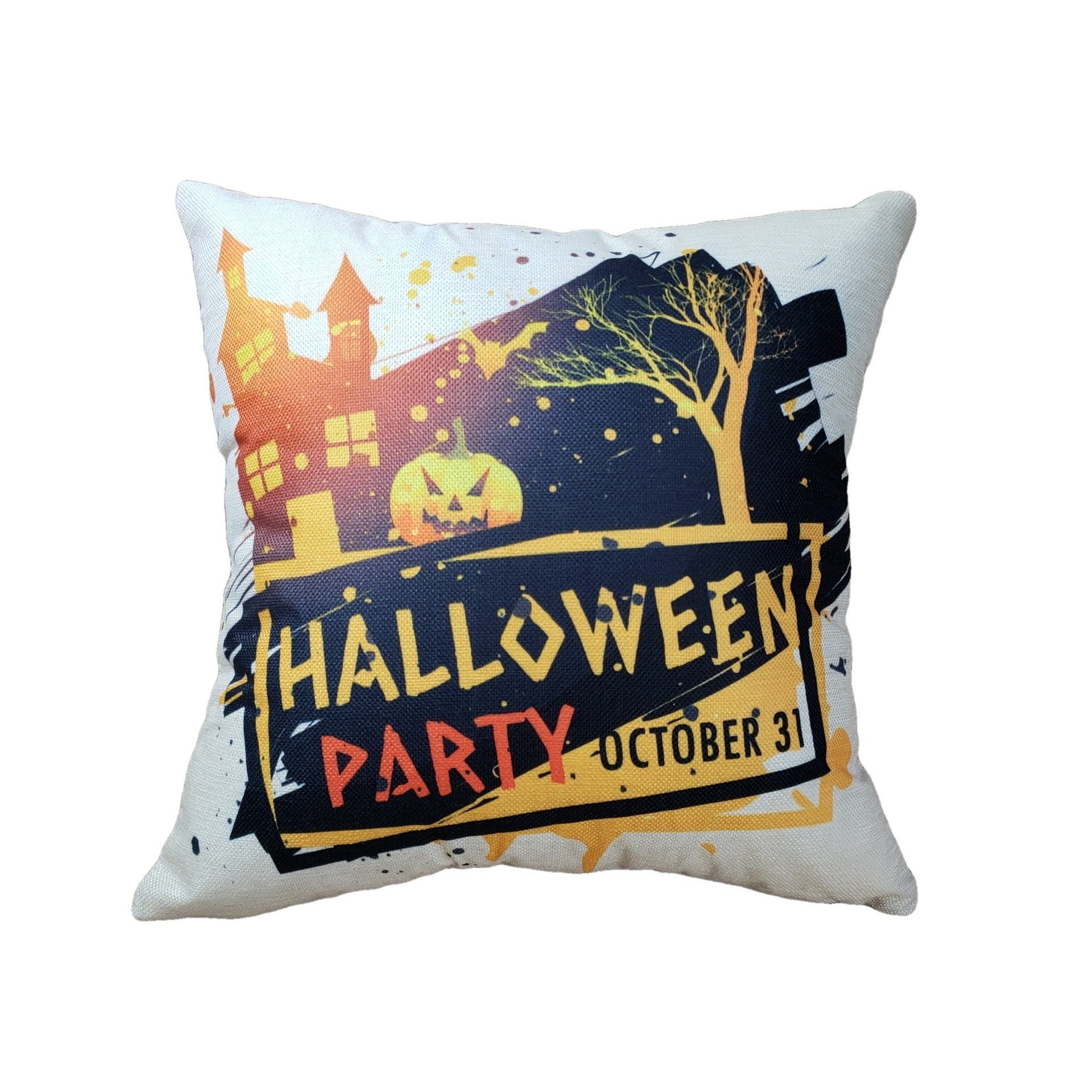 Haunted Halloween Print Pillow Covers-601-0051-S19-Theone Apparel