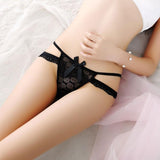 Hip Strap Eyelet Lace Thong - Theone Apparel