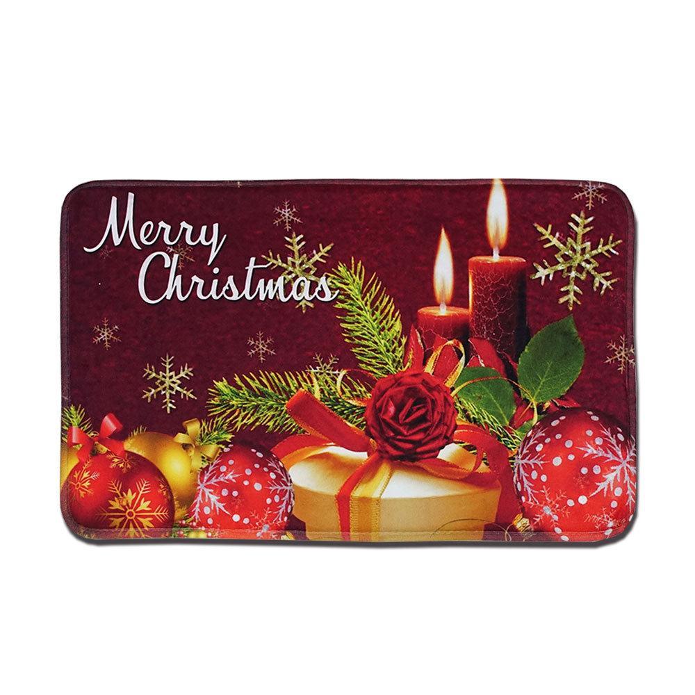 Holiday Cheer Christmas Greetings Door Mat-Theone Apparel