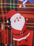 Holiday Santa Print Long Sleeve Dress