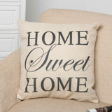 Funda de almohada cuadrada Home Sweet Home