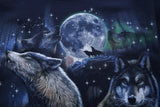 Howling Wolf Duo Scenery Shirt
