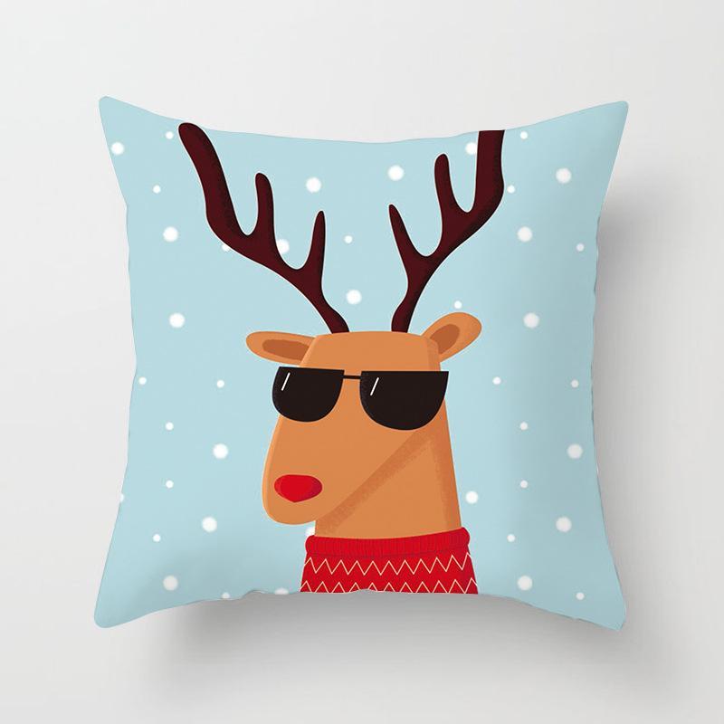 Ice Blue Christmas Themed Pillow Covers-Theone Apparel