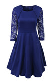 Lace Sleeve Bolero Cape Dress Set