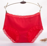 Lace Trim High Rise Hipster Panty - Theone Apparel