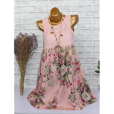 Lace and Bouquets Summer Dress