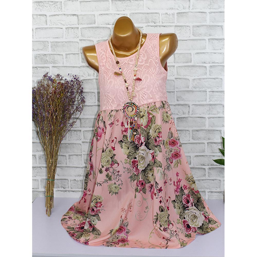 Lace and Bouquets Summer Dress-Theone Apparel