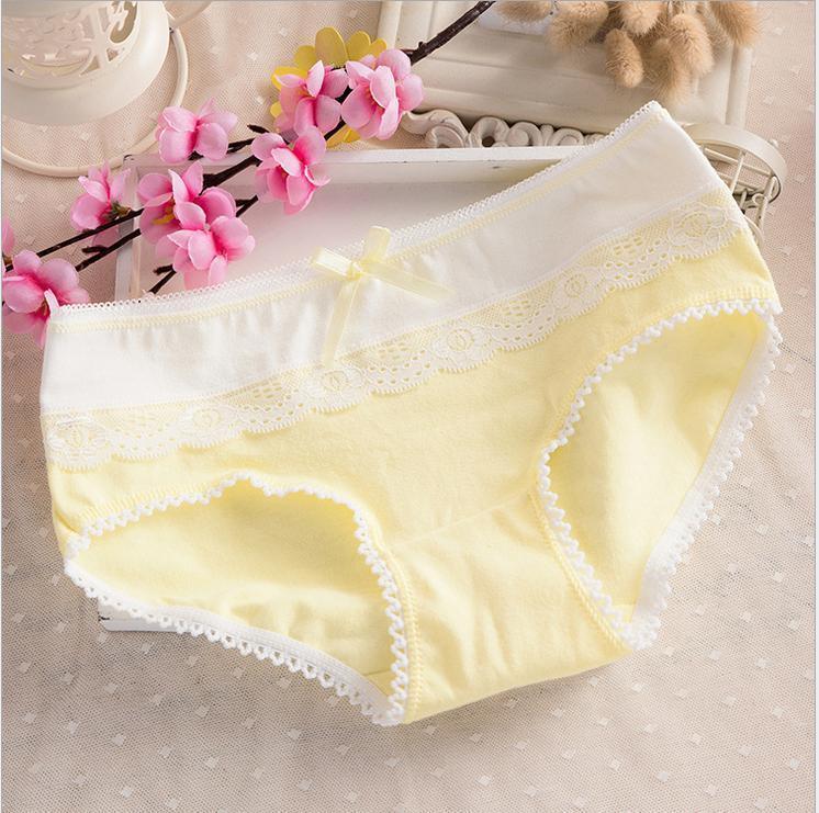 Laced Black and White Hipster Panty-Yellow-Theone Apparel