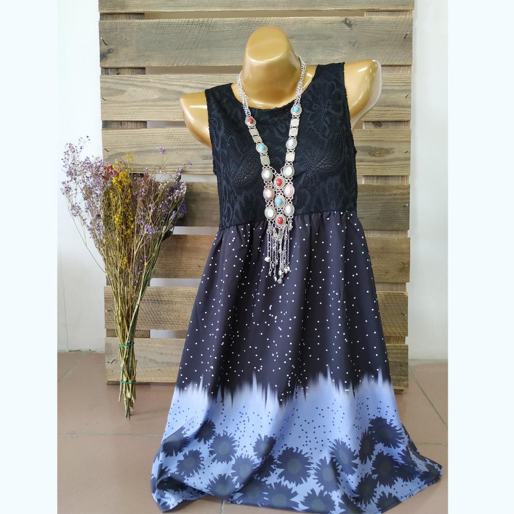 Lacy Dots Strapless Summer Dress-Theone Apparel
