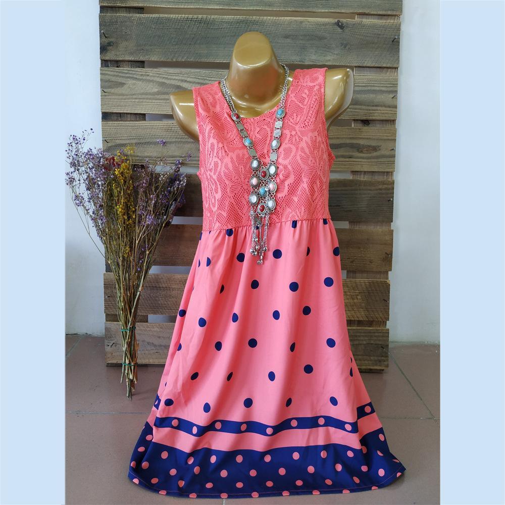 Lacy Dots Strapless Summer Dress-Theone Apparel