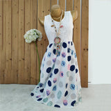 Lacy Dots Strapless Summer Dress