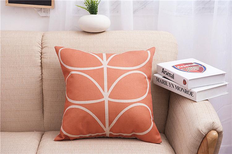 Leaf Drawing Print Pillow Covers-601-0010-S2-Theone Apparel