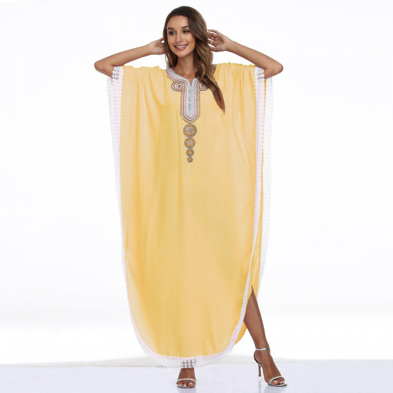 Loose Fitting Greek Style Poncho Dress