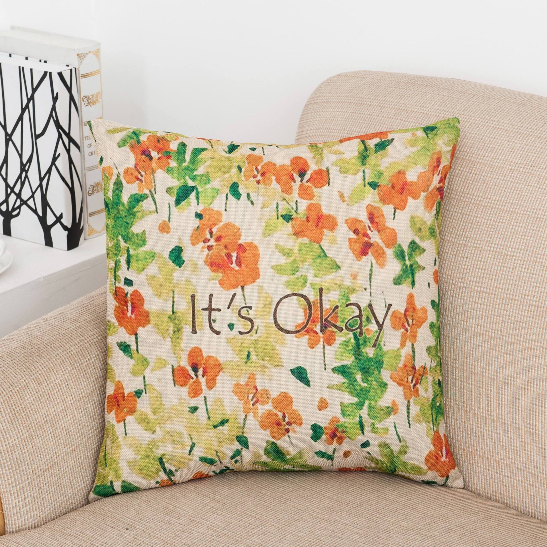Lost in Leaves Printed Pillow Covers-Theone Apparel