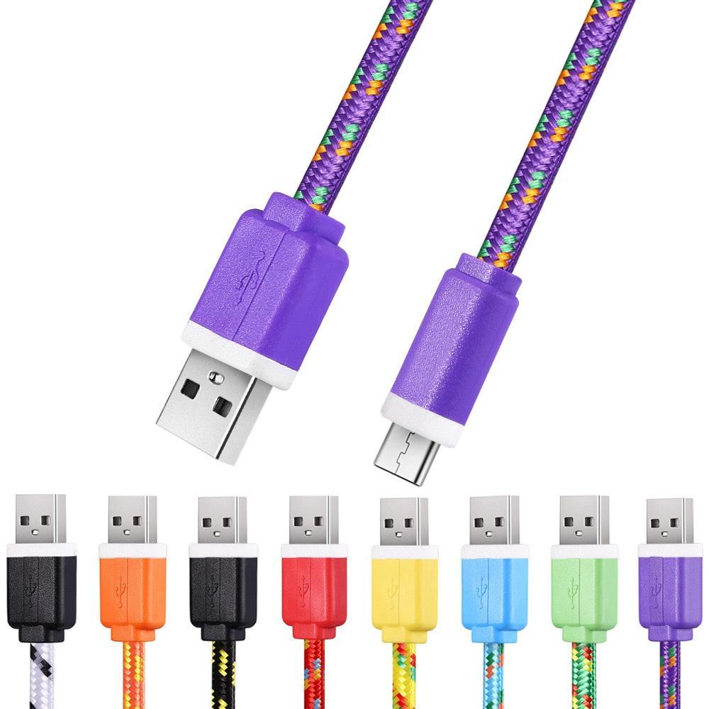 Micro USB Charger Cord for Android Smartphones-Purple-Theone Apparel