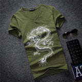 Camiseta con estampado del beso del dragón