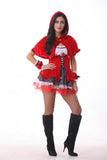 Naughty Little Red Riding Hood Halloween Cosplay Costume - Theone Apparel