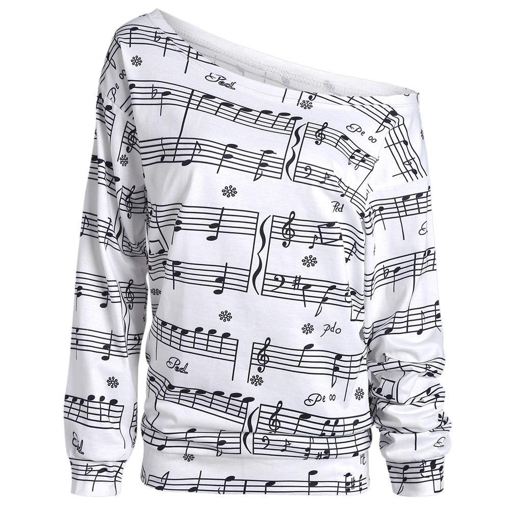 Neon Ombre Music Note Sweater-Theone Apparel