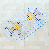 Alfombrilla de bañera antideslizante para niños con azulejos de burbujas