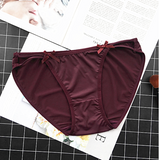 Full Coverage Low Waist Opaque Panties with Bows